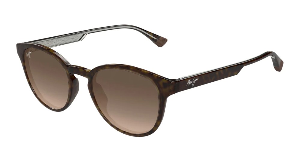 Maui Jim MJ0636S HIEHIE - 002 - 50 - WITH POLARIZED LENSES Sunglasses Havana Pillow (Rounded)