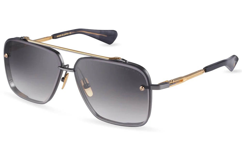 Dita MACH SIX//TITANIUM DTS121 - 05 - 62 Sunglasses Pilot (Aviator)