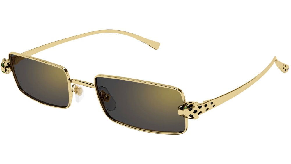 Cartier CT0473S - 001 - 54 Sunglasses Gold Square