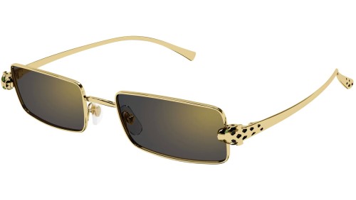 Cartier CT0473S - 001 - 54 Sunglasses Gold Square