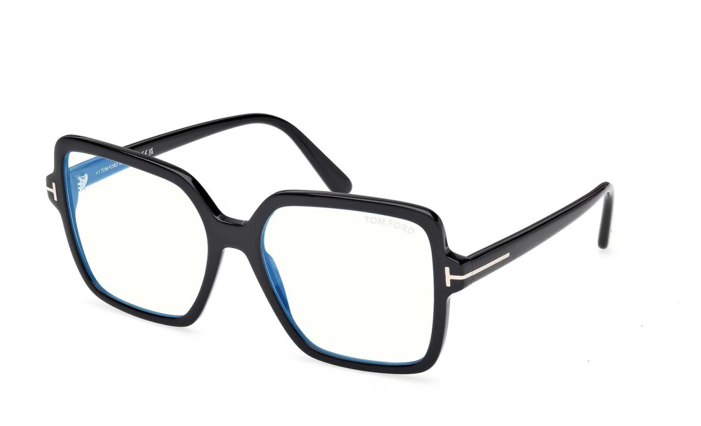 Tom Ford - Optical frames - TF6063-B ECO - 001 - 56 - WITH BLUE-VIOLET LIGHT FILTER LENSES
